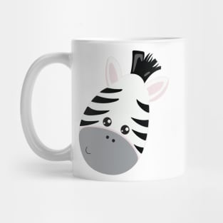 Cute Zebra Face Mug